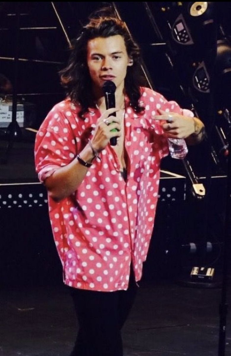 ₊˚.༄ every picture of harry styles in THAT polka dot shirt; a thread