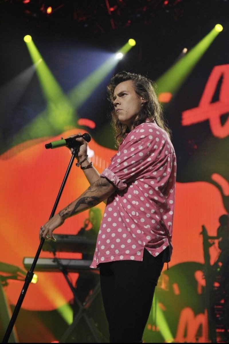 ₊˚.༄ every picture of harry styles in THAT polka dot shirt; a thread