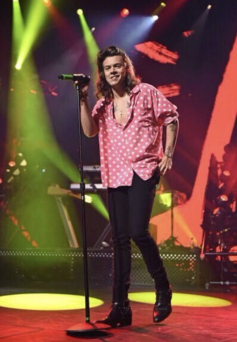 ₊˚.༄ every picture of harry styles in THAT polka dot shirt; a thread