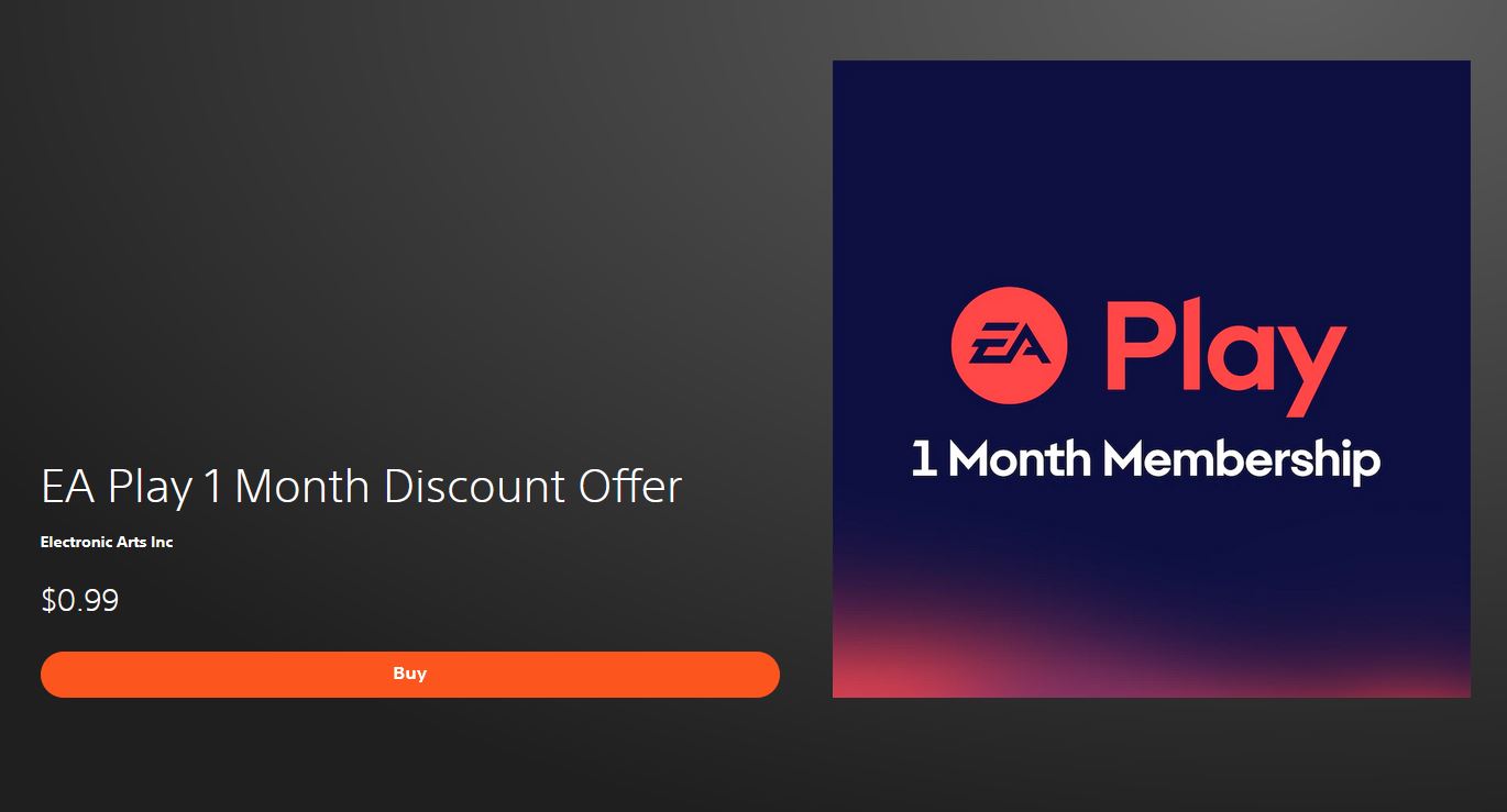 Buy EA Play — EA Play 1 Month