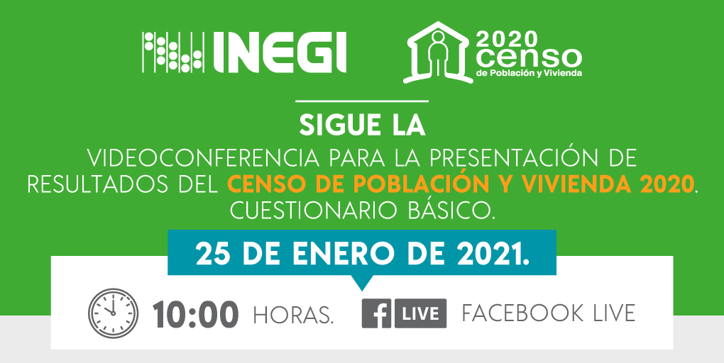 INEGI_INFORMA's tweet photo. Estamos a unas horas de conocer los resultados del Censo de Población y Vivienda 2020 🗓️. Asiste al #FBLive 🎥mañana 10:00hrs. #Censo2020mx #Consúúúltalos #INEGI https://t.co/fDgojxU4hA