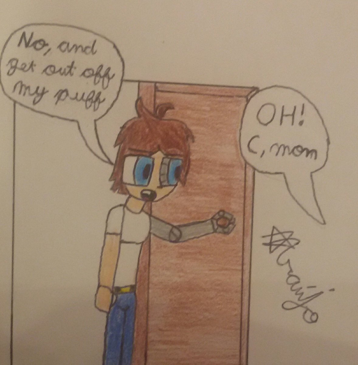 Master15732's tweet photo. well, as we are in the year of the ox and it was a while ago without drawing I decided to make my first minicomic.
#Yearofthecow #cowyear #cow #COWCOW #artwork #art #comic #mycomic #pencilartwork #penart #mycharacterdesign #mycharacterart #mycharacter
#ArtistOnTwitter #myartwork https://t.co/CwFcC2gW5l