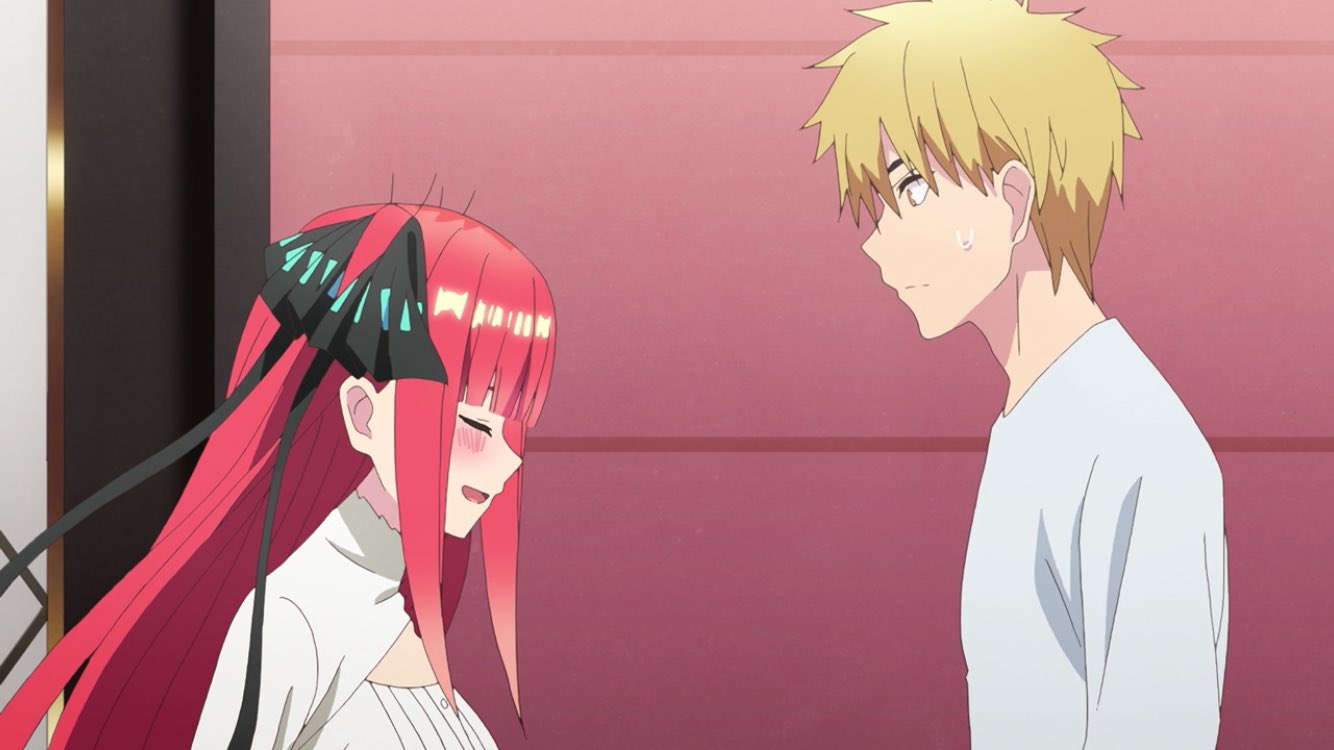 おみーちか 五等分の花嫁2期3話 風太郎の話に意外と涙する二乃w 久々に金太郎もでてきて面白い回だった 次回四葉救出か 一花にめちゃめちゃ歯磨きされたいです 五等分の花嫁 T Co Mkltt7wjyp Twitter