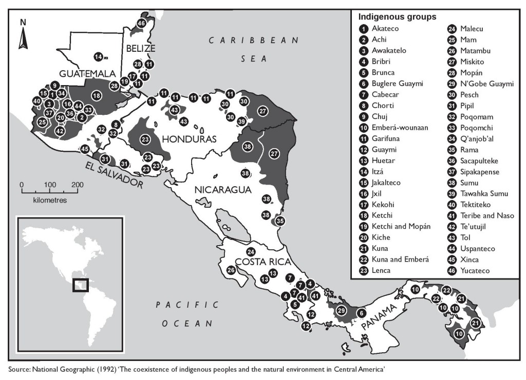 アメリカにも先住民の居留地はたくさんあるが、中米にも居留地のようなものがあるらしい。 