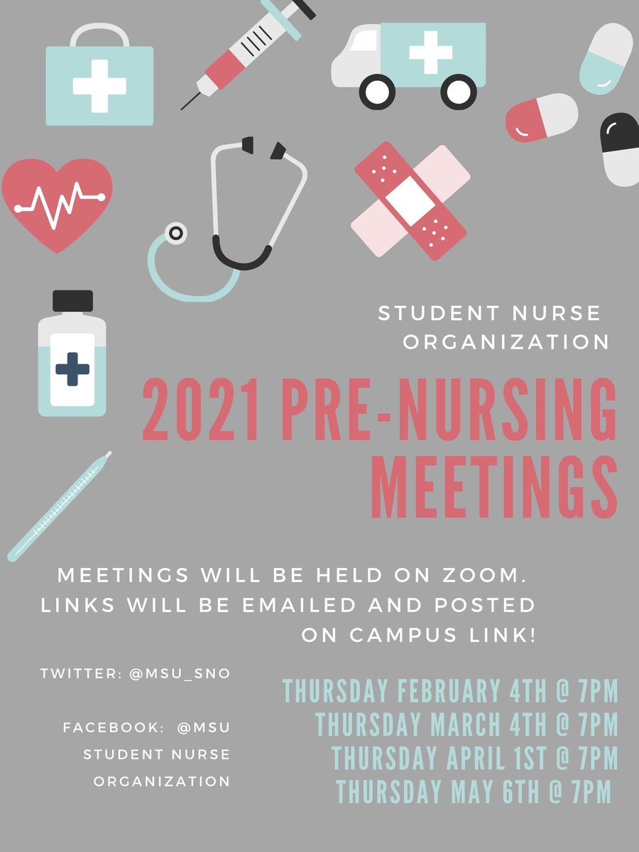 MSU_SNO's tweet photo. Mark your calendars! Pre-SNO and SNO meetings for the semester have been decided! Can’t wait to see you all at our first meetings on February 4th and 5th! :) https://t.co/v7thxKY4TJ