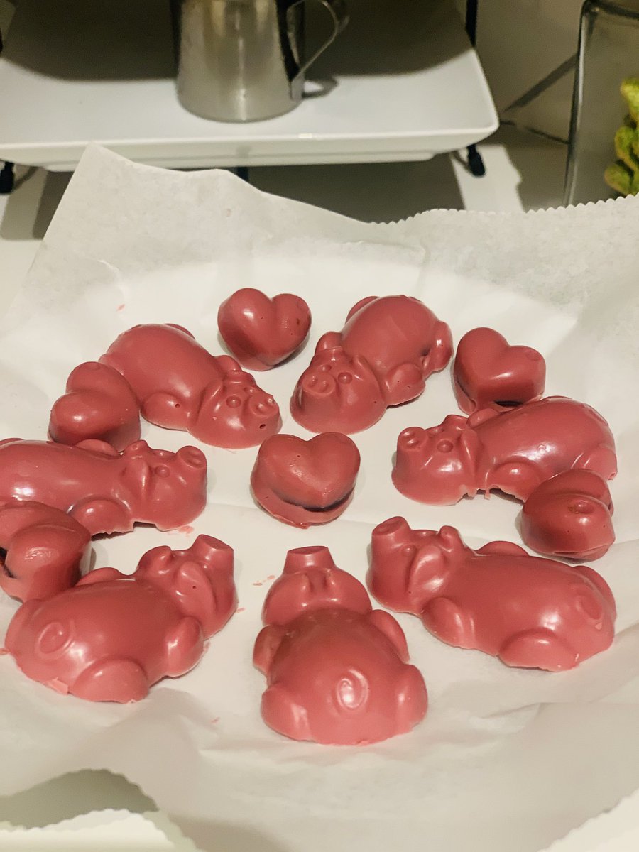 This little piggy...is made with Belgian ruby chocolates and raspberry fillings. #SaucygetsSweet
