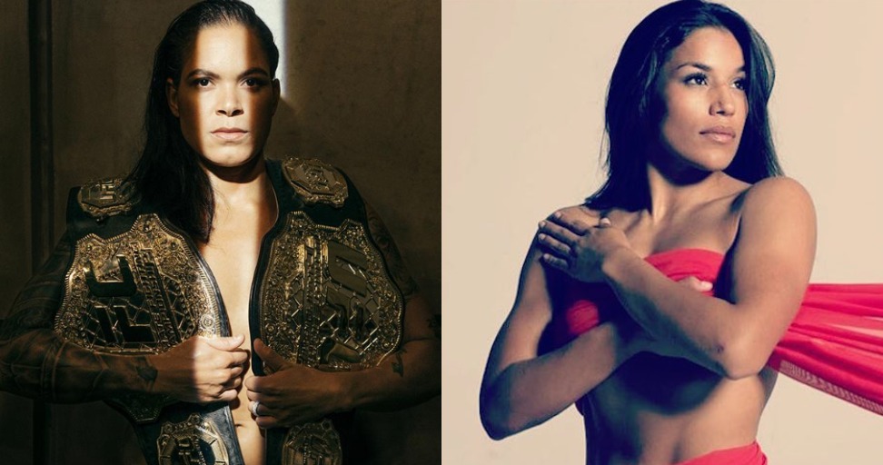 Champ-champ Amanda Nunes reacts after being called out and accused of "...