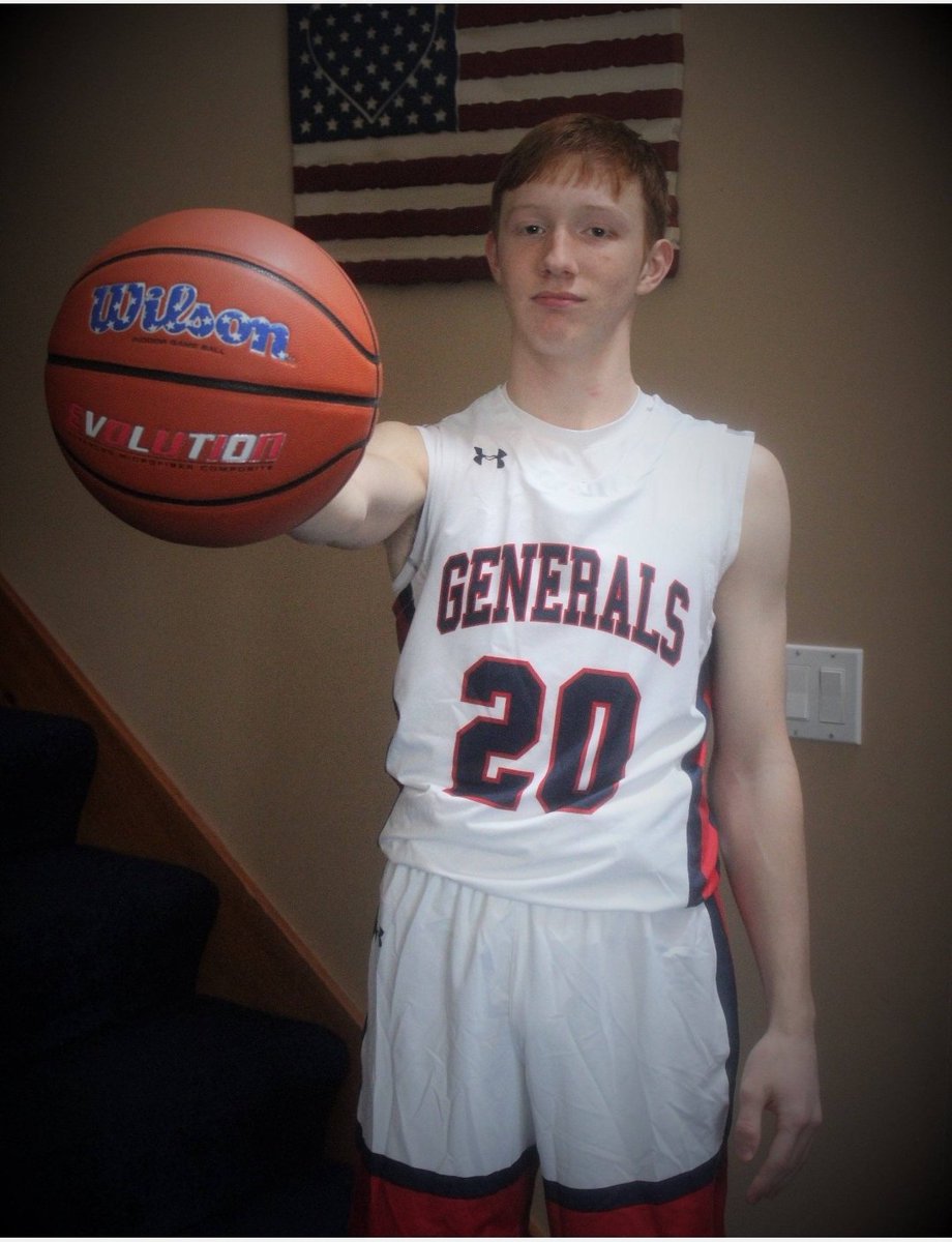 SNHSaints's tweet photo. C/o 2024 5foot10 combo guard Gabe Lecasse from John Stark with a big time game going for 11pts 7blks 4rbs 2ast 2stls in his first Varsity game as a freshman. Also got the start as well. Bright future for this young man. #saints #johnstark #nhiaad2 #gabe #lecasse https://t.co/MLx1N7FxZV