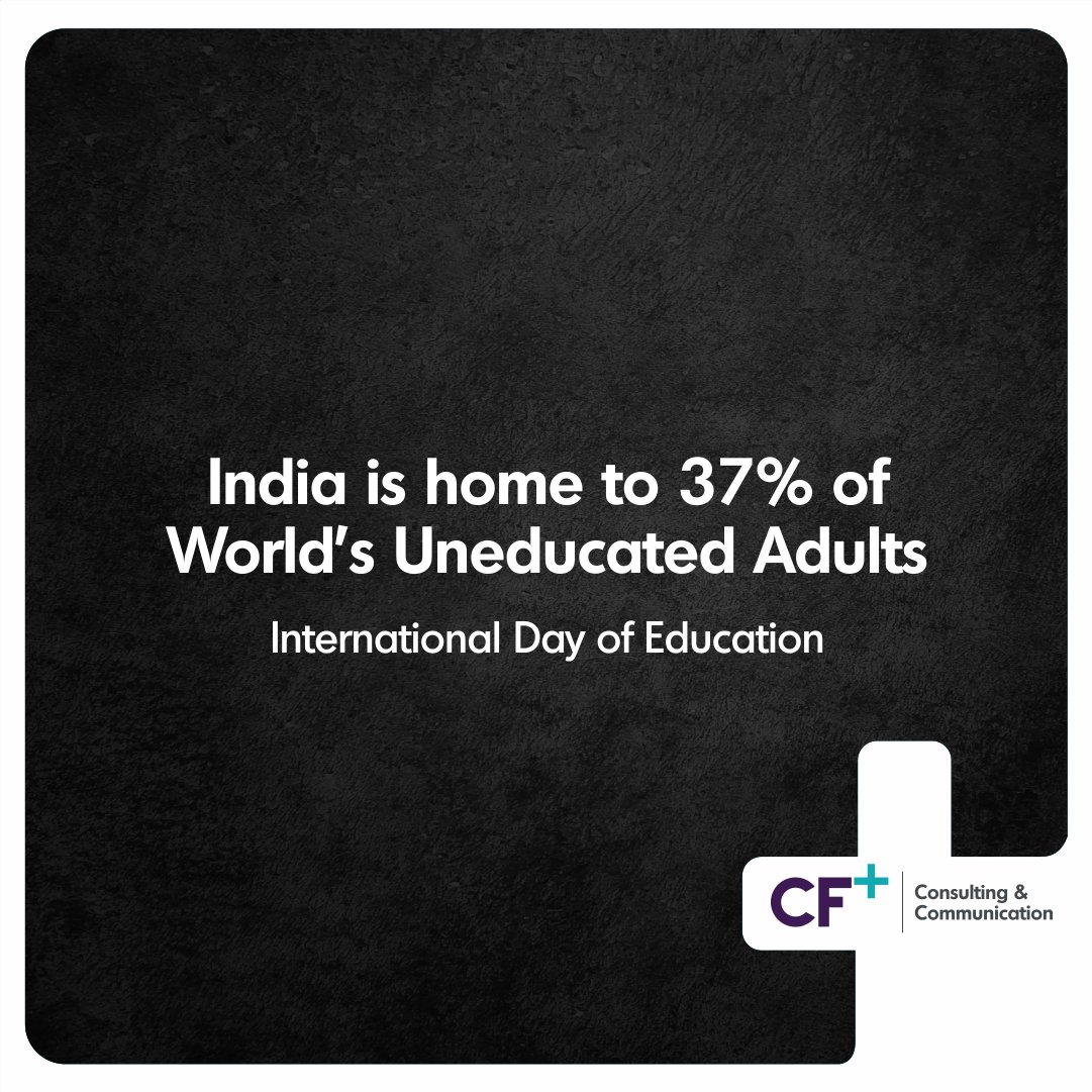 Though, India has made significant progress in improving literacy, it continues to be a home to 287 million of the global total. To those who can read this post, let’s do the best at spreading literacy.

#internationaldayofeducation #education #learning #literacy