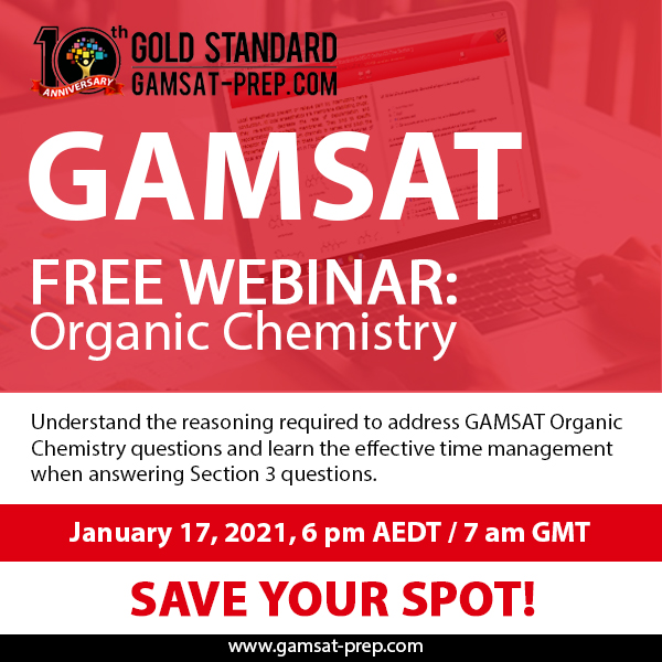 gamsatprep's tweet photo. Part 2 of our free GAMSAT Organic Chemistry webinar will be happening later at 6 pm.Register here: https://t.co/8agSWKtGFa
Don't miss this out and see you! https://t.co/u964hLe2IT