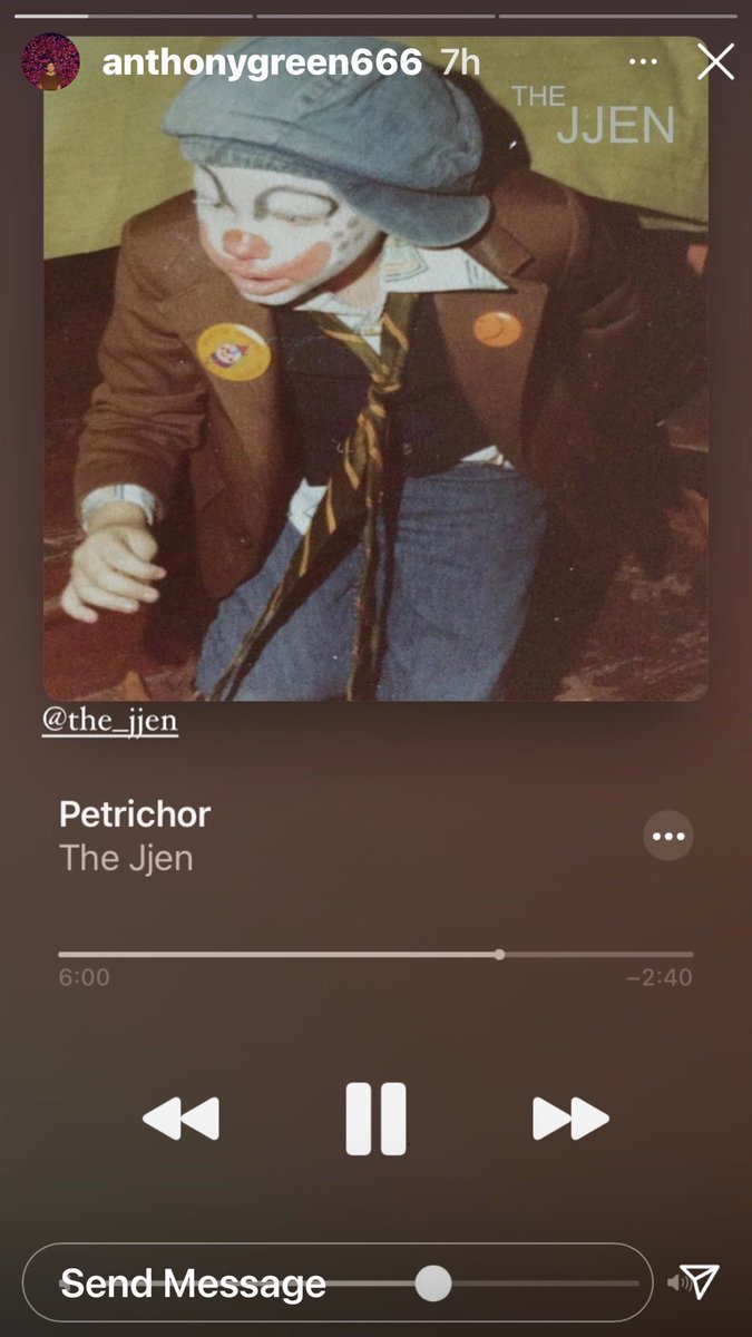 Stoked to find Anthony Green likes a recording I did. Maybe some vocals this year..? 🤷🏼‍♂️🤙🏼