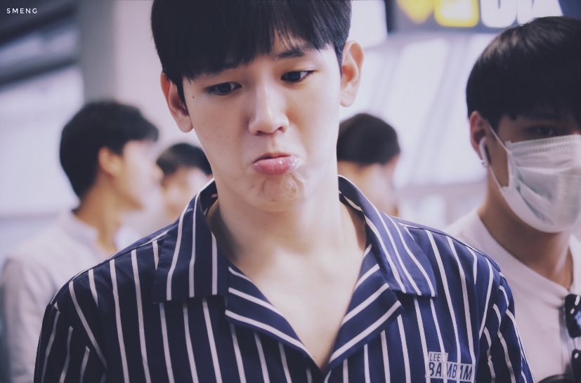 Sulking because he was sick