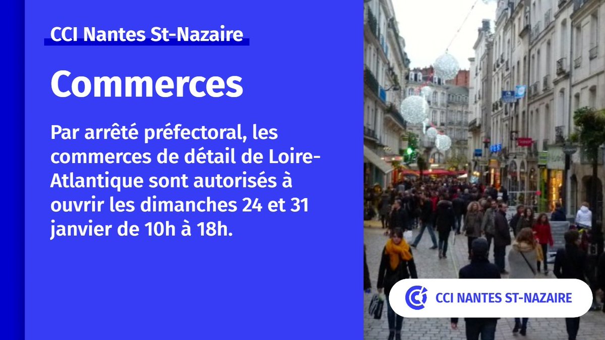 [#SoutenonsNosCommerces] Vos commerçants sont ouverts aujourd'hui à l'occasion du premier dimanche des soldes d'hiver🛍️.
En cette période, soutenons-les, c'est bon pour l'économie et l'emploi du territoire📈💪.
En ligne, retrouvez-les sur MaVilleMonShopping.fr.