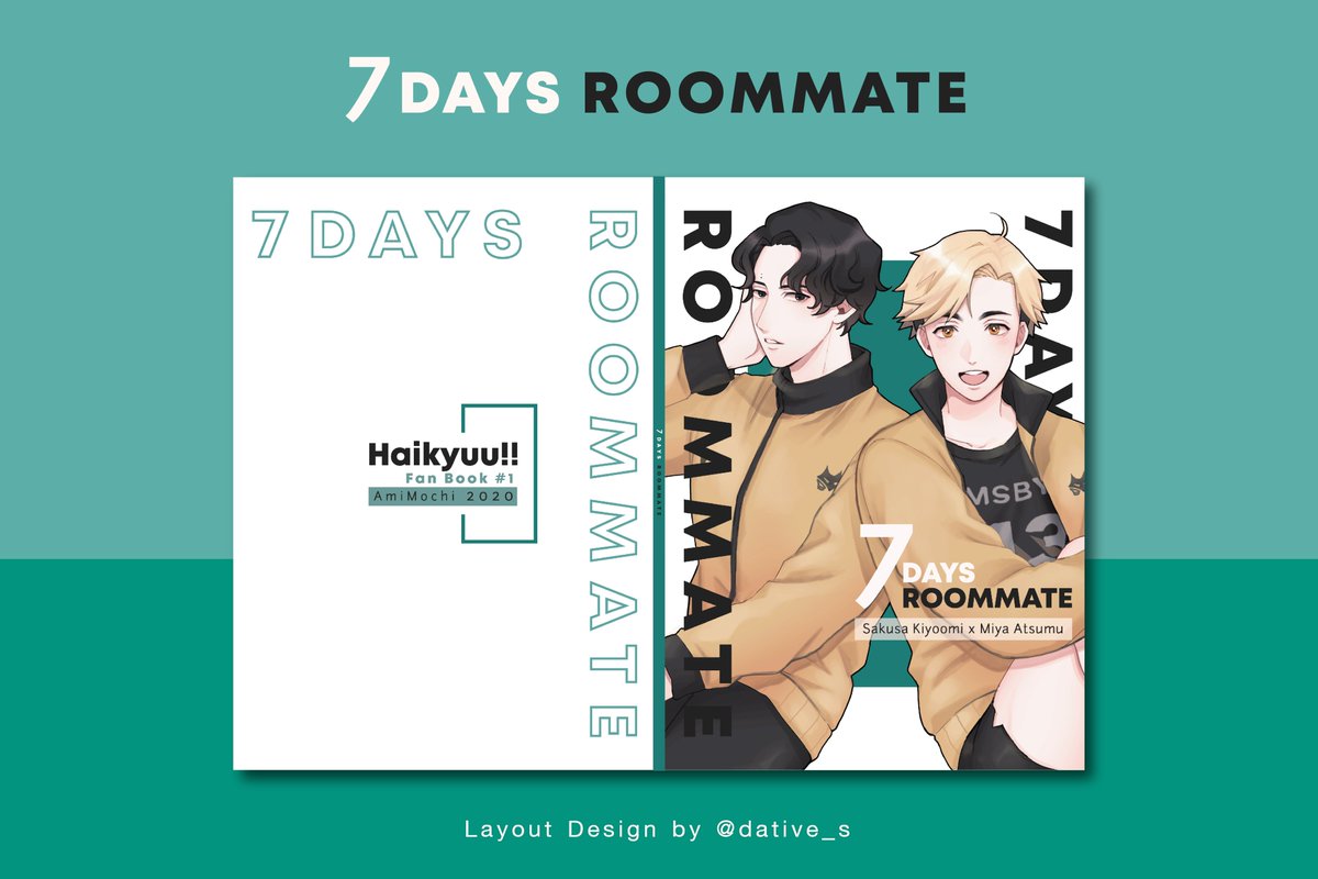 LAYOUT DESIGN #DATIVE_STUDIO

Customer : AmiMochi 
Story :  7 Days Roommate #SakuAtsu 

#รับออกแบบ อาร์ตเวิร์คต่างๆ #รับทำกราฟิก  #รับทำปก #กราฟิก  #ออกแบบปก #ปกนิยาย #ปกฟิค