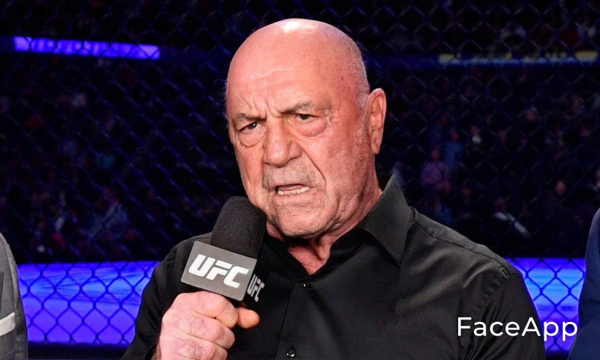 _Scuzz_'s tweet photo. Joe Rogan 
Age: 87

Commentating on fight island for his first time #UFC257 https://t.co/NrERuMByDY