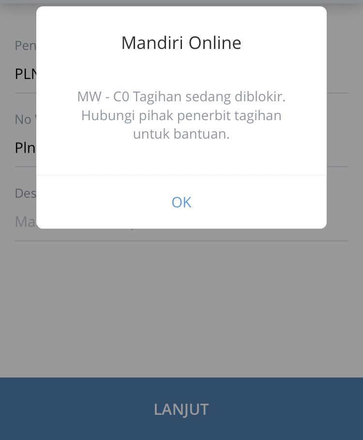 galih_3's tweet photo. @pln_123 tadi malem order pasang jaringan listrik baru.. ini mau dibayar kok keterangan seperti ini.. mohon bantuannya https://t.co/hsU2bPtqA9