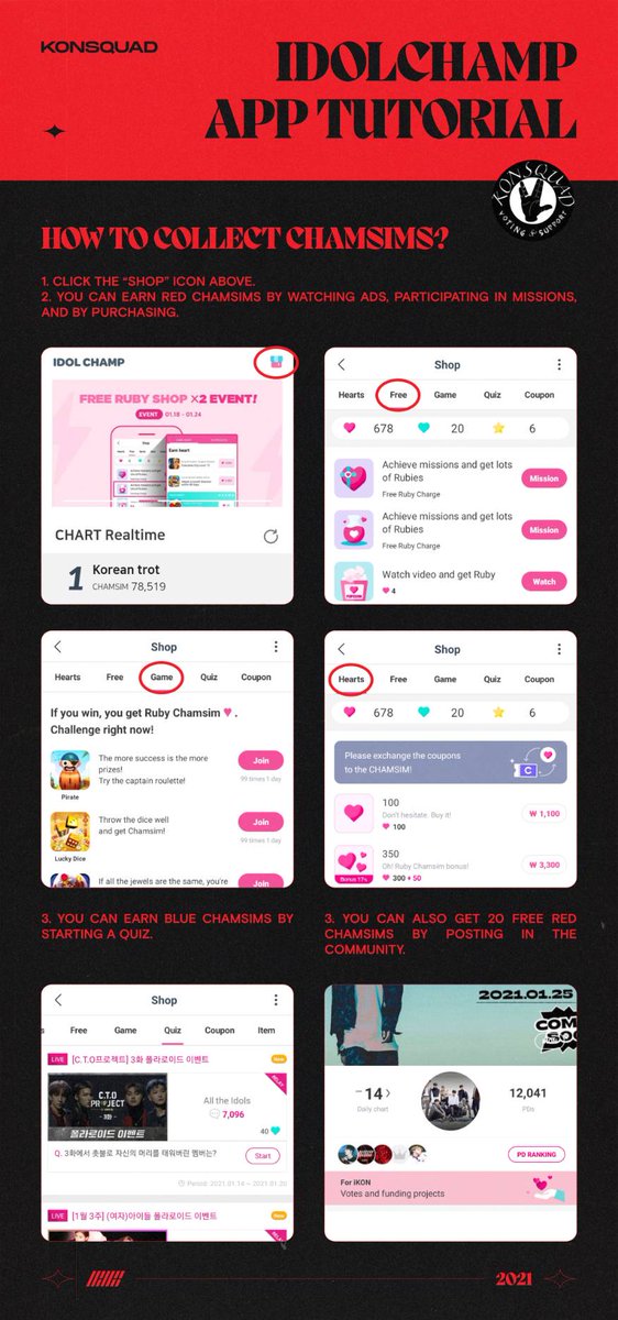 [IDOLCHAMP]Music show: Show ChampionAirs: Wednesday 6pm KST Network: MBC MusicVoting token: Ruby (red) or Time (blue) chamsims (3 needed per vote) #iKON  #아이콘  @YG_iKONIC