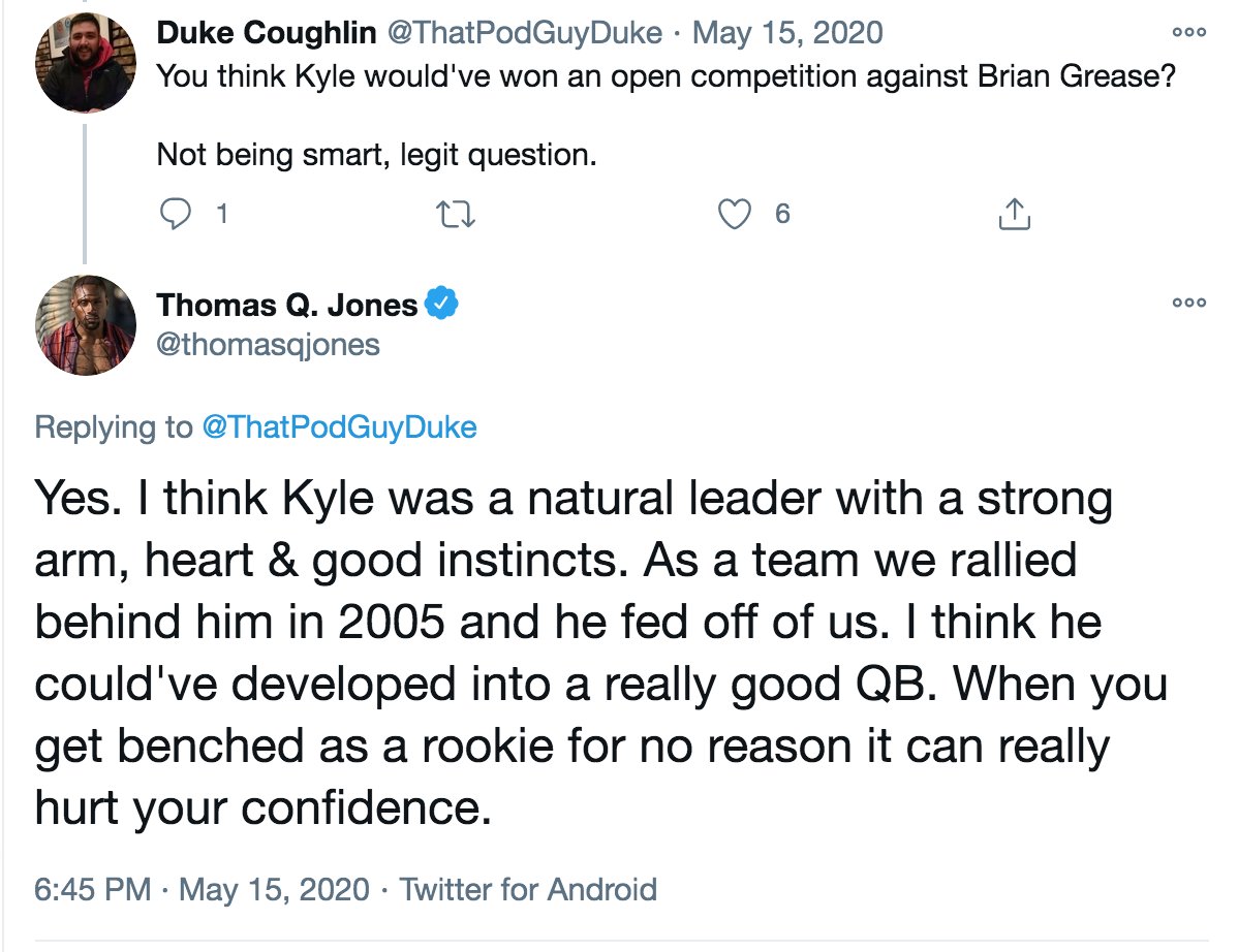 Several high profile Lovie-era Bears vets have sworn by Kyle Orton. Considering Jay's arrival shifted the team's identity, expectations and locker room dynamics, I'll always wonder what might have happened with Orton. Here is the great  @thomasqjones on Kyle's impact: