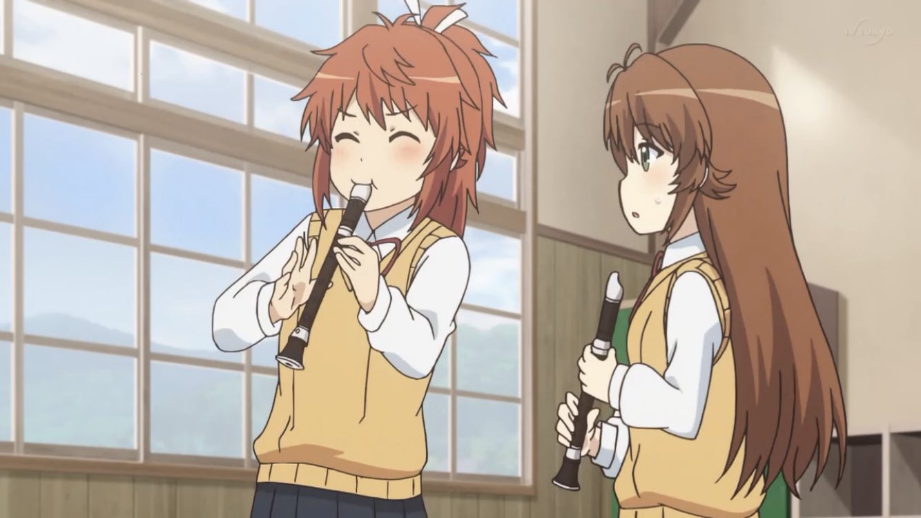 みどりのカレーライス 夜勤なのんニートじゃないのん のんのんびより は元より素晴らしい作画なんだけど 既に 響け ユーフォニアム と言う超大手吹奏楽部アニメがあるからか フルートのシーンはより一層気合い入れている気がする フルート経験