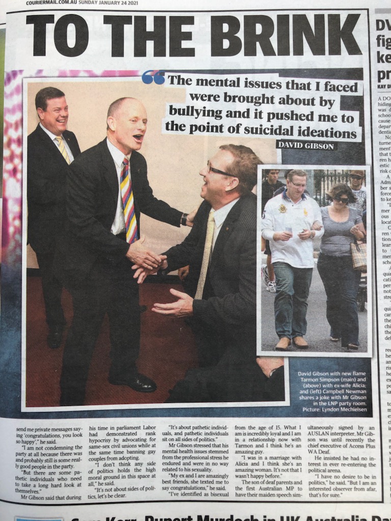 Thank for all the messages of support &amp; love from friends, former #qldpol colleagues, people in #Gympie &amp; the wider #LGBT community. 
Talking about #suicide and #mentalhealth is never easy but it is important &amp; your words of encouragement make it easier to do so 💙
#loveislove