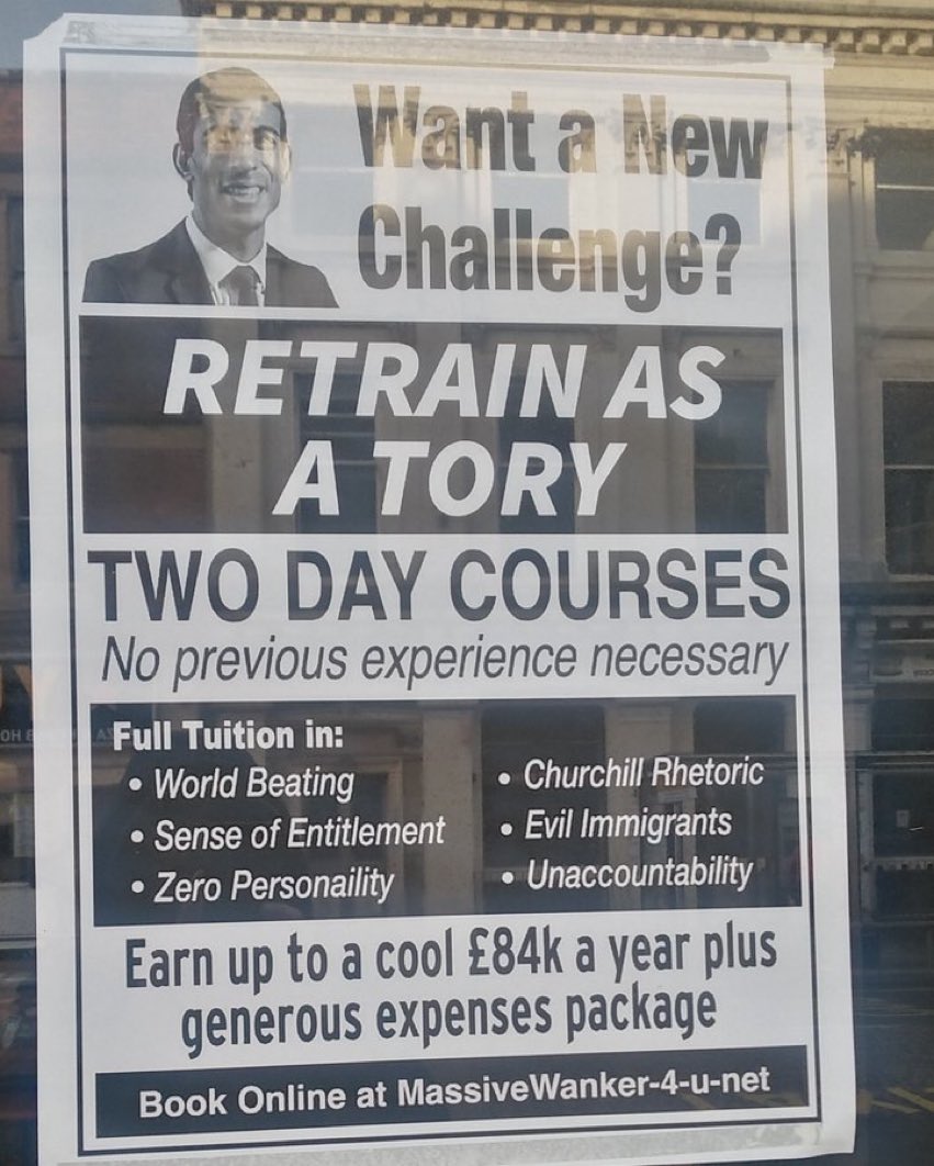 In the window of a local shop