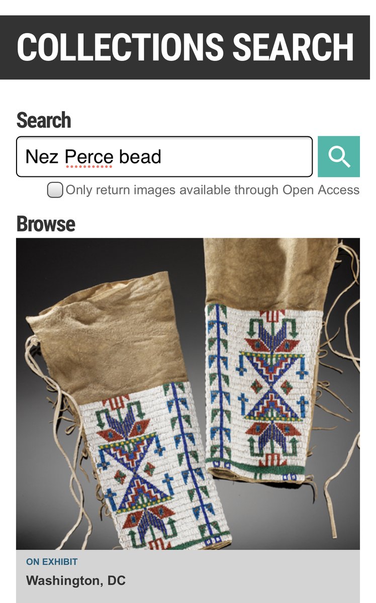 Play around with the search terms. Remember beadwork, beading, beads all come up with different results - databases are like that. The results come up and you can start scrolling.
