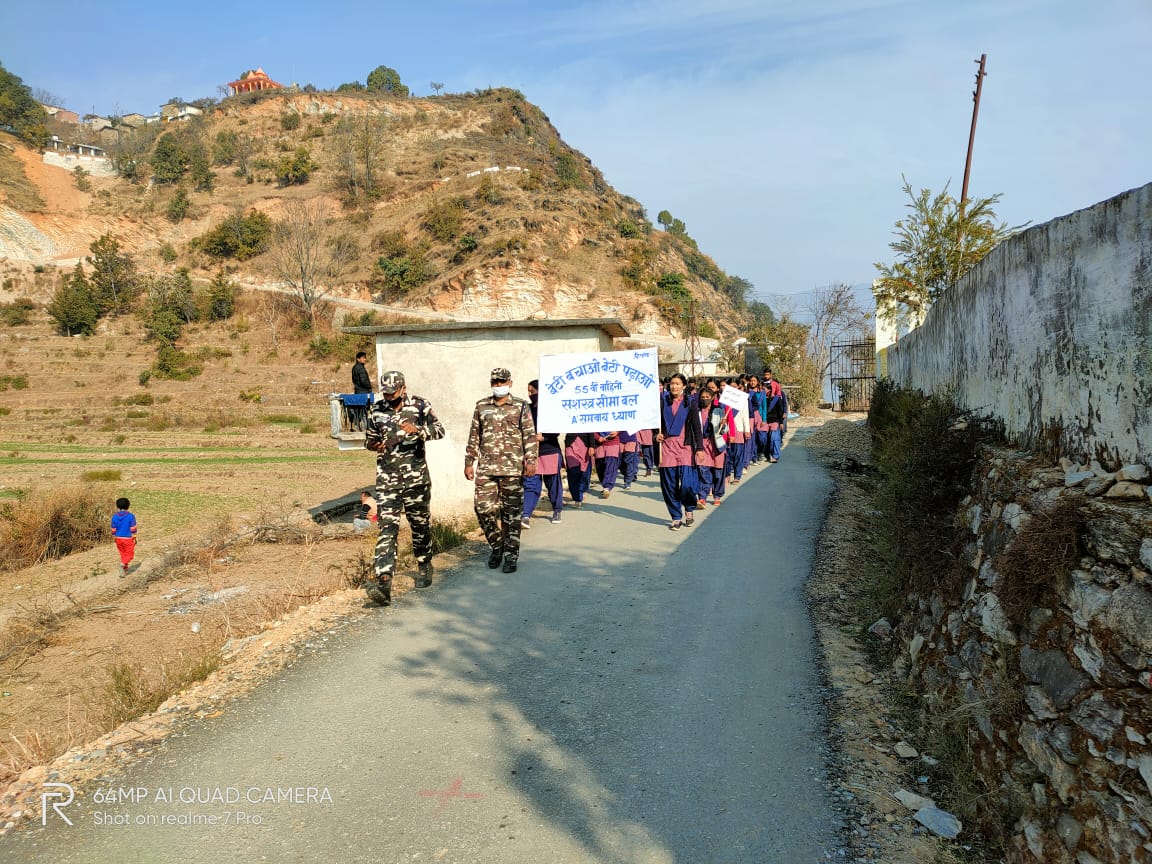 55Pithoragarh's tweet photo. 55 Bn SSB Pithoragarh has been dedicated as  "National Girl child Week Celebration" w.e.f. 21 Jan-20121 to 26 Jan-20121 and celebrate in the AOR of Dhyan on 24 Jan-2021 Dist-Pithoragarh (UK) https://t.co/aJVxbxrPex