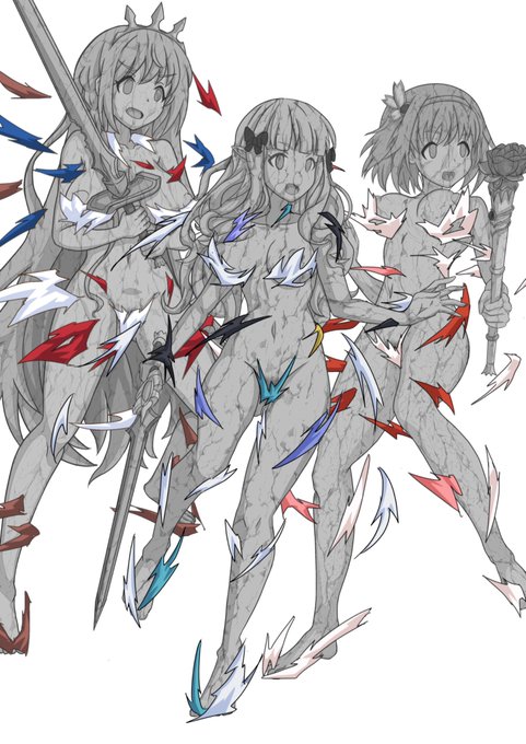 skeb 依頼納品しました。服ビリ+石化シチュです。こっそり再開したskebですが速攻ご依頼頂き有難うございます!石化の描くのは初めてですが、ご満足いただけたら幸いですー。 