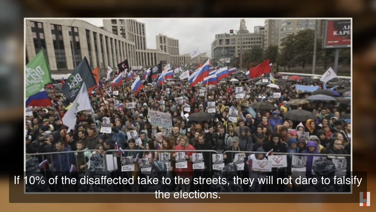 144.4 million people live in Russia. 76 million people have viewed this investigation in four days. He’s asking everyone who watches the video to share the link. 