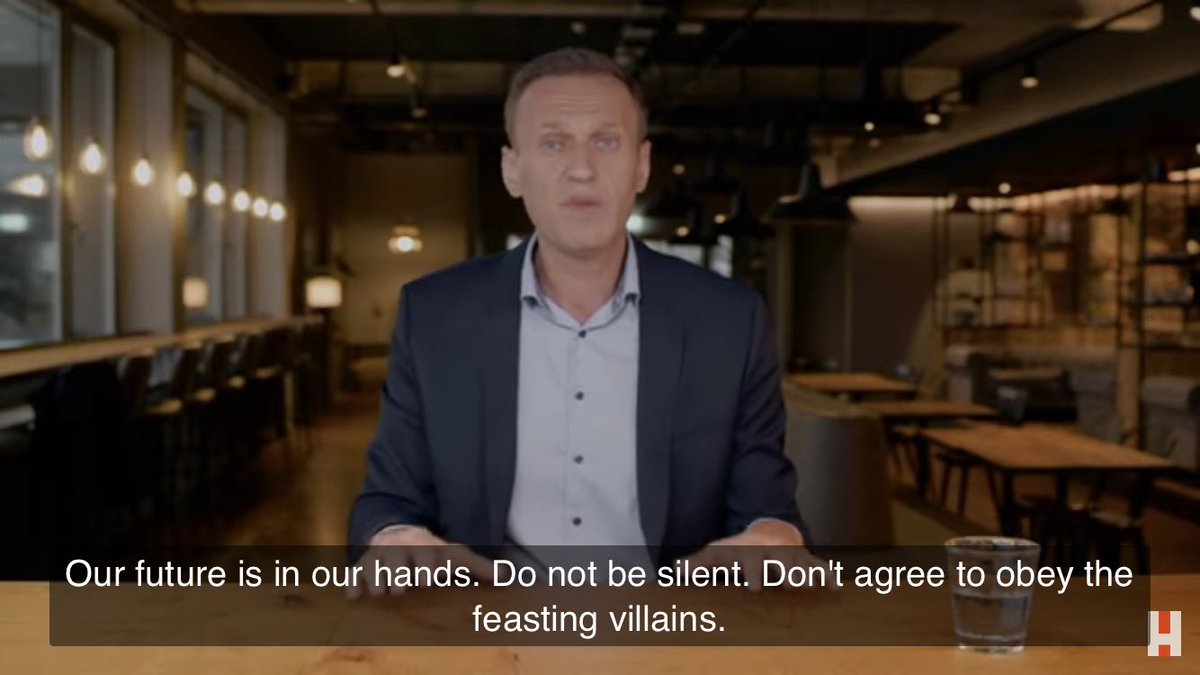 “Our future is in our hands. Do not be silent.”- @navalny