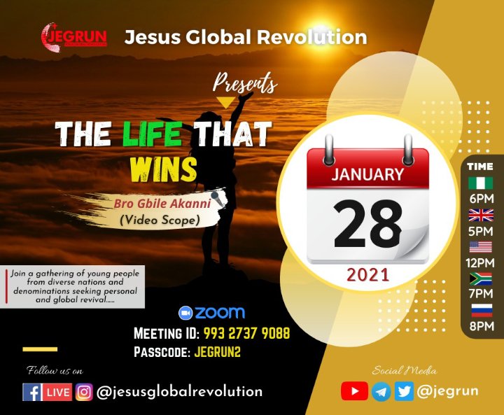 jegrun's tweet photo. Join us again this Thursday as we discover the Life that wins. 
#jegrun
#thewinninglifestyle https://t.co/wybGyOFBbL
