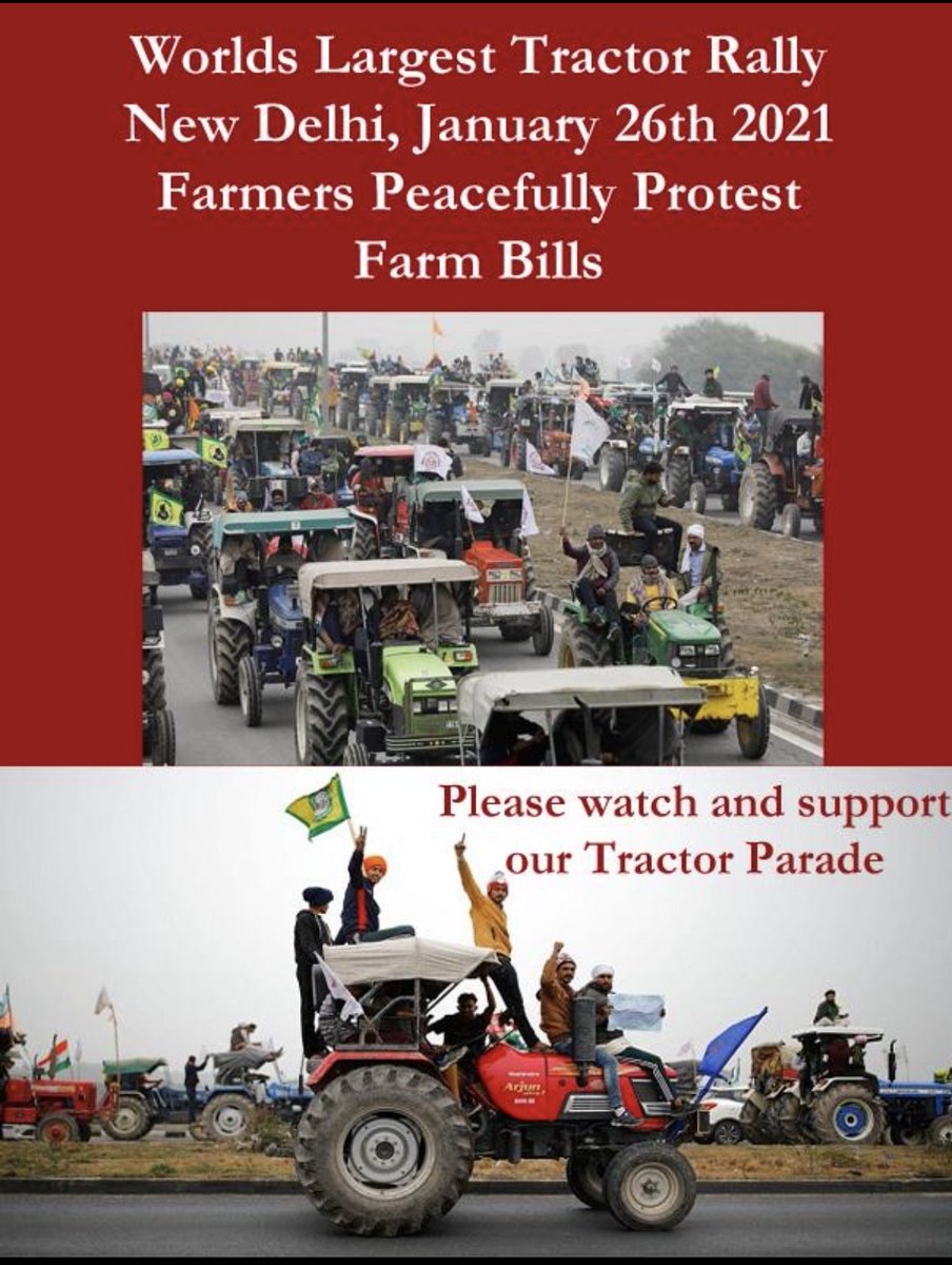 harjitsekhon's tweet photo. Join  farmers protesting for their  rights.#BharatKaregaDelhiKooch @BBCWorld @cnni @KamalaHarris @UNHumanRights @Kisanektamorcha @RepJudyChu @RepJayapal https://t.co/4fdKehsVga