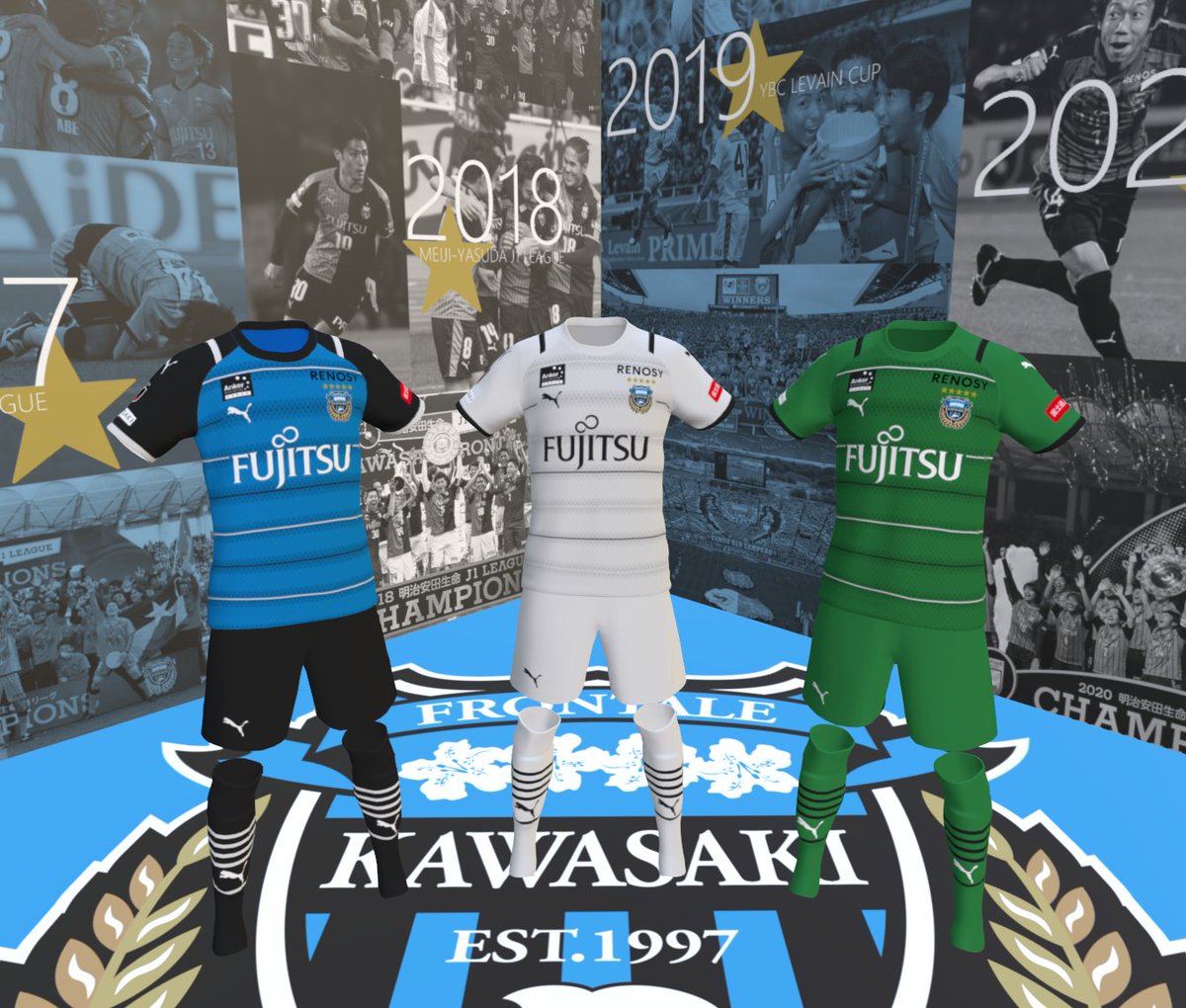 Waserin ワセリン ウイイレ21 川崎フロンターレ 21シーズンユニフォーム Pes21 Kawasaki Frontale 21 Season Kit 川崎フロンターレ Frontale Puma ウイイレ21 Efootballpes21 ダウンロードはこちら T Co 8he4kcmmnr