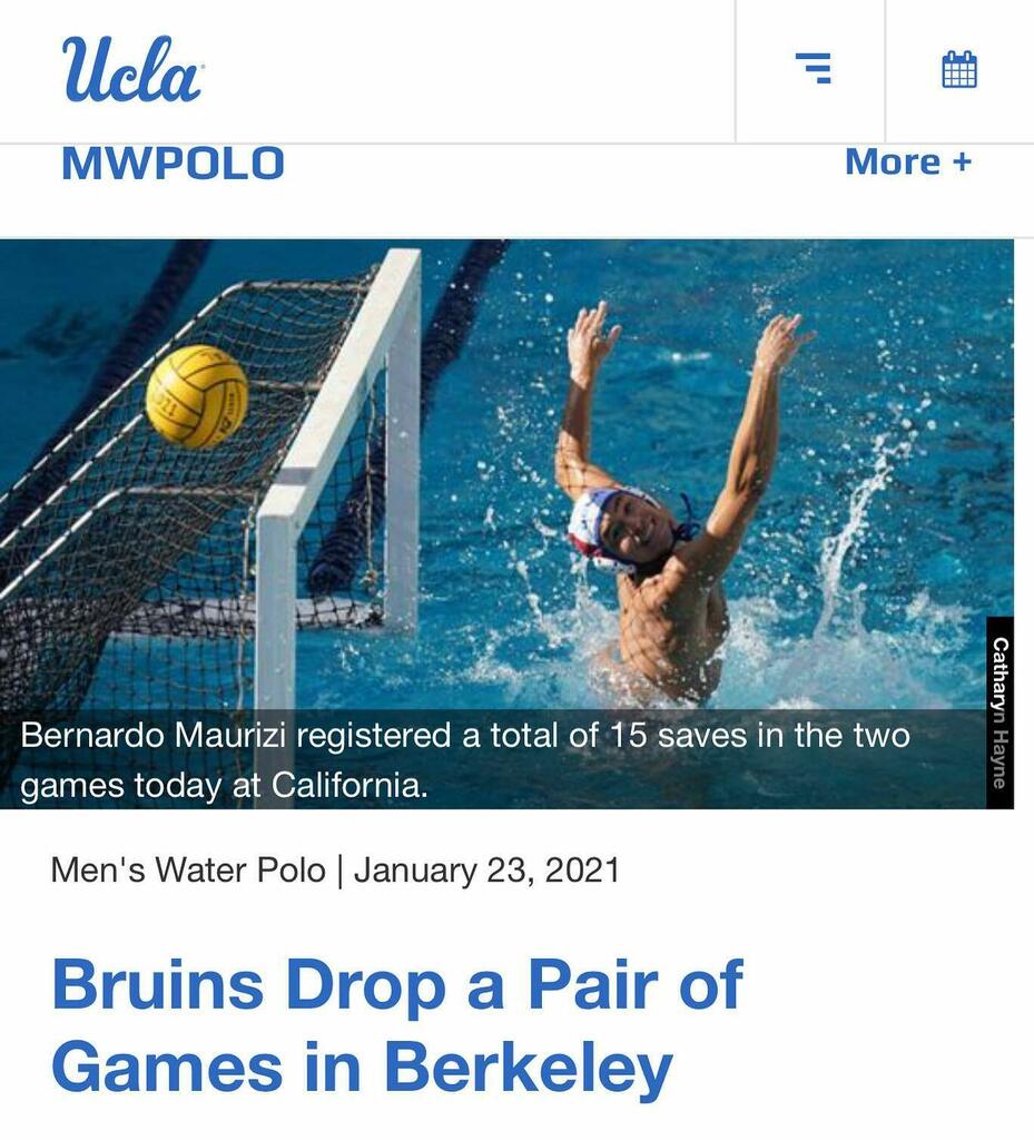 catharyn4's tweet photo. UCLA Bruins are in Berkeley this weekend. No spectators but the games are being streamed on Pac12 networks. #waterpolo #ucla #uclamwp #bruins https://t.co/UEHzjLU0Y9 https://t.co/IsLtuNgPmB