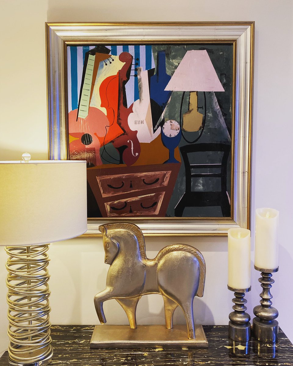 ‘Music and Gin’ is the most wonderful, Picasso influenced, oil painting by one of our favourite Irish artists, Beattie. Exceptionally well composed, this painting is fabulous in a hallway or living room. See more details here: 
myoriginalpainting.co.uk/products/music…