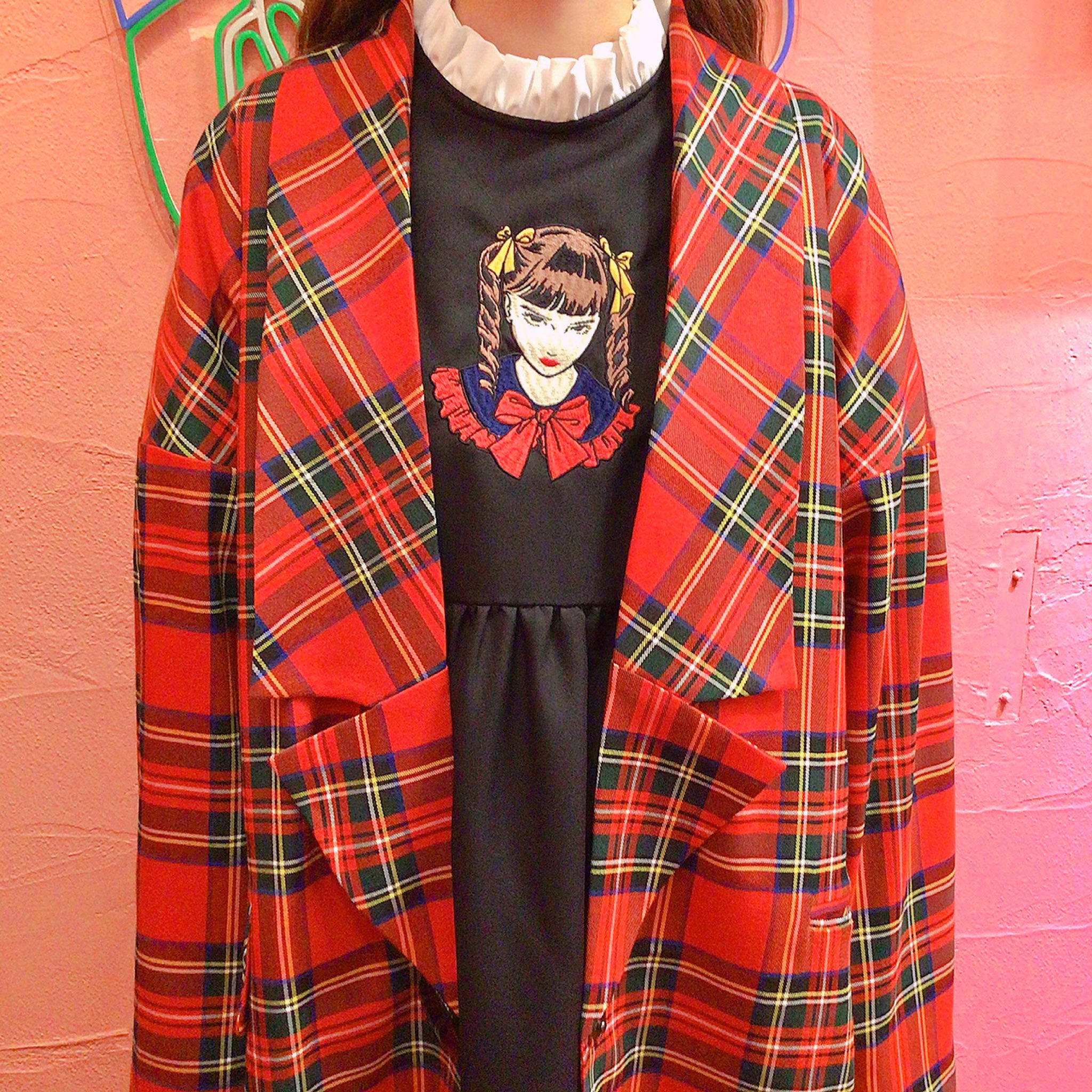 HEIHEI ジャケット ローラペルコート RED