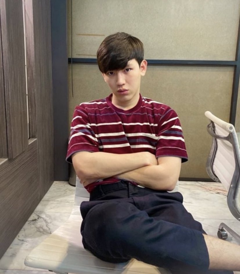 Sulking because he was sick