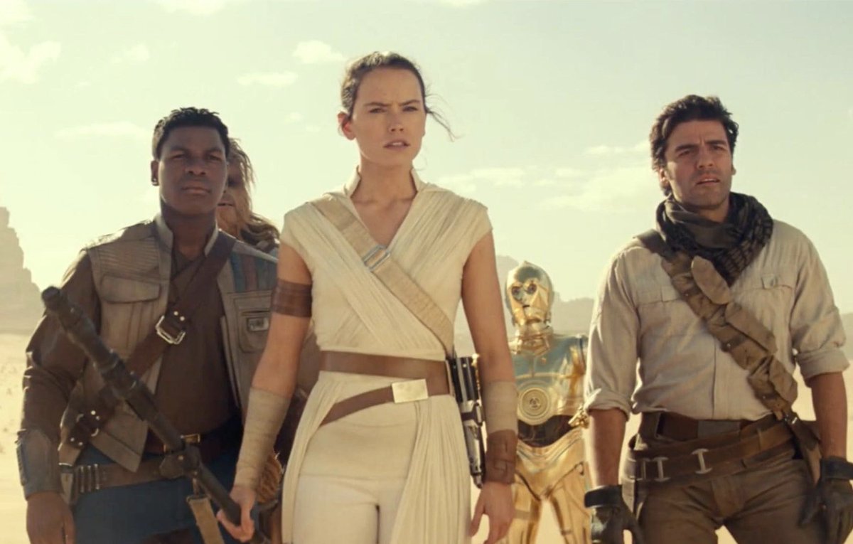 The costume design across the whole sequel trilogy is fantastic, but I think each member of the main trio has their best look in TROS. 3 for 3.