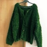 今日買った上着…歩く人工芝？アオサ収穫マン？と言われてしまった…w