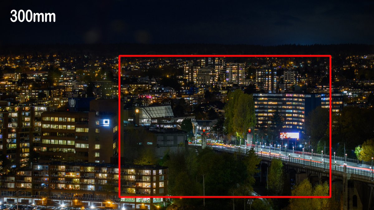 tylerblack32's tweet photo. Quick #cameralesson: focal length.
Focal length (measured in mm), represents the distance between the optical centre of the lens and the camera’s sensor.
The higher the #, the further the zoom.
Here is an example from my balcony, from 24mm to 1200mm
#Photography #nikon https://t.co/Vivzh6Dzid