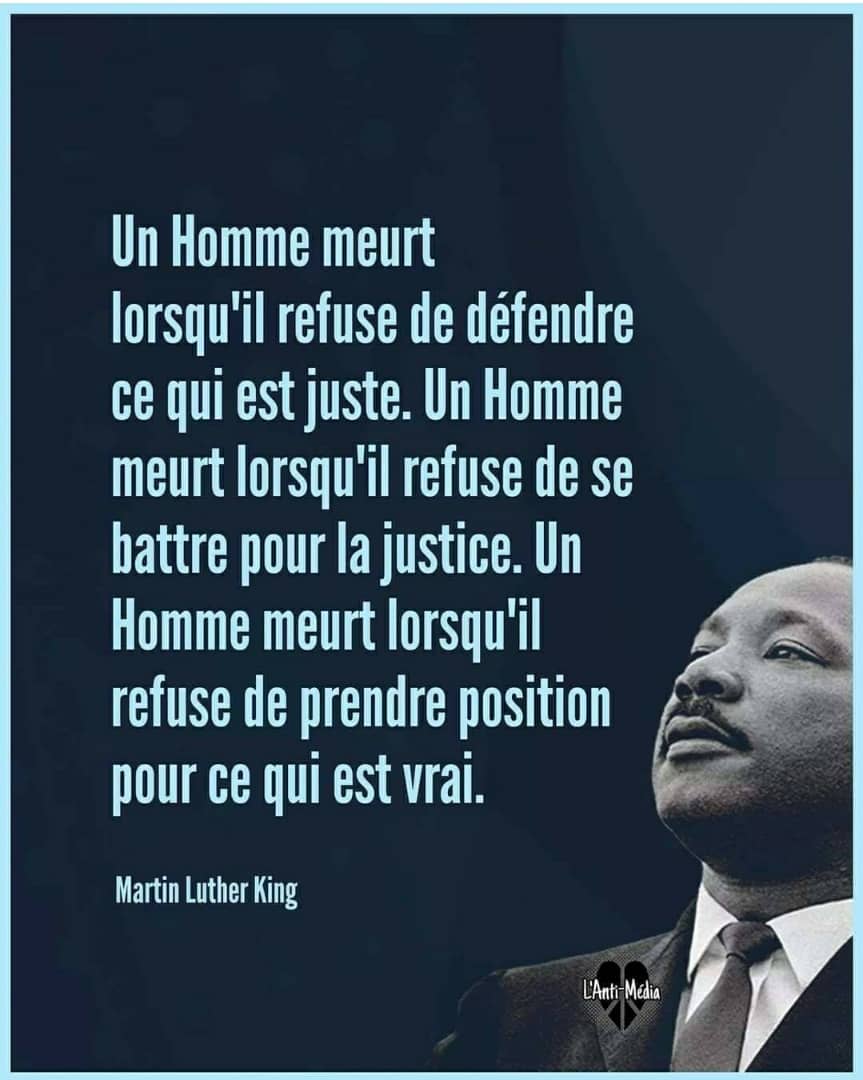JACF_RDC's tweet photo. Un Homme meurt lorsqu'il refuse de défendre la justice, lorsqu'il refuse de se battre pour la justice ! Martin Luther King https://t.co/o9KoT7lbgw