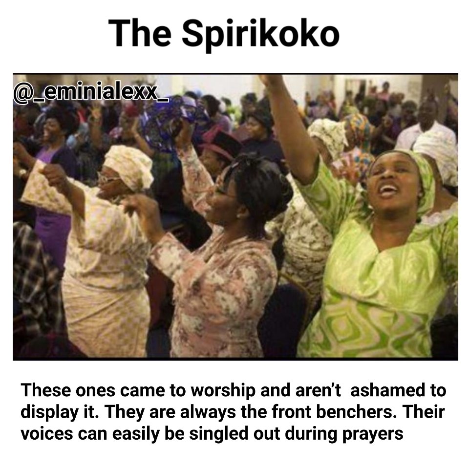 Different types of people on you'll see in the church on Sunday Thread 