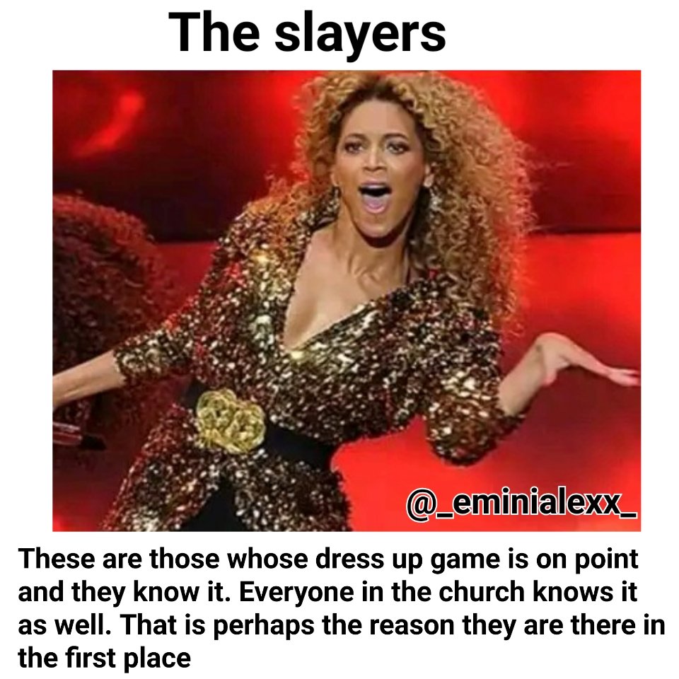 Different types of people on you'll see in the church on Sunday Thread 