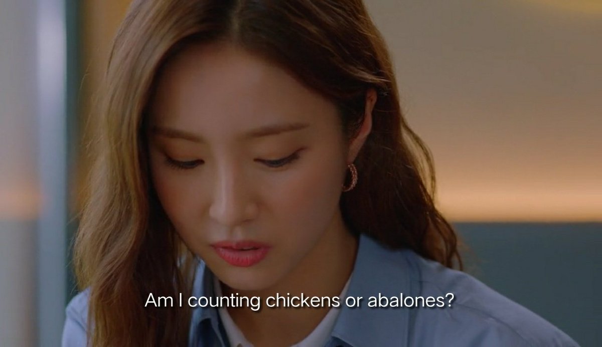 Another clever line that most of us must have missed.  @filmwuju here explained the context of the line "Am I counting chickens or abalones?" / "내가 지금 먹고 있는 게 김칫국인지 오분자기인지" from ep4  #RunOn  #런온  https://twitter.com/filmwuju/status/1353243906444410882?s=19