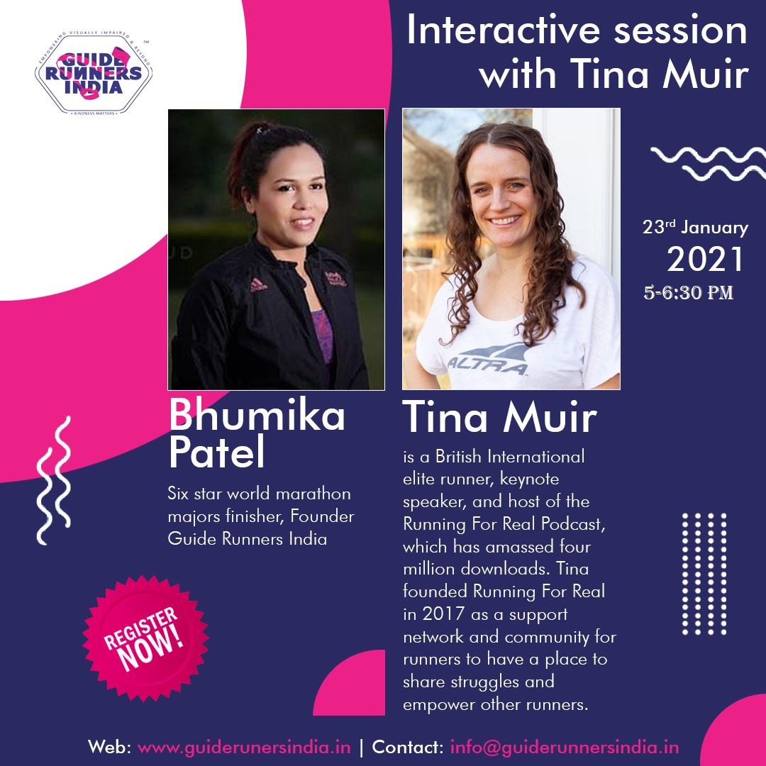 bhumikarunner's tweet photo. Privileged and honored to have @tinamuir as a part of @guiderunnersindia certification program for aspiring #GuideRunners ! #GuideRunnersIndia #KindnessMatters
🔗https://t.co/KXj2LuGJmT https://t.co/zZrnzvQsaL