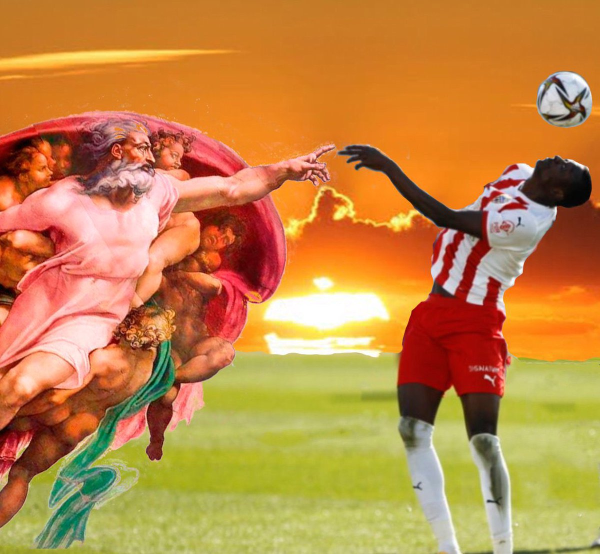 Hoy no es un día cualquiera. Los niños sonríen por la calle. Hoy juega Sadiq. 

#sadiqismo