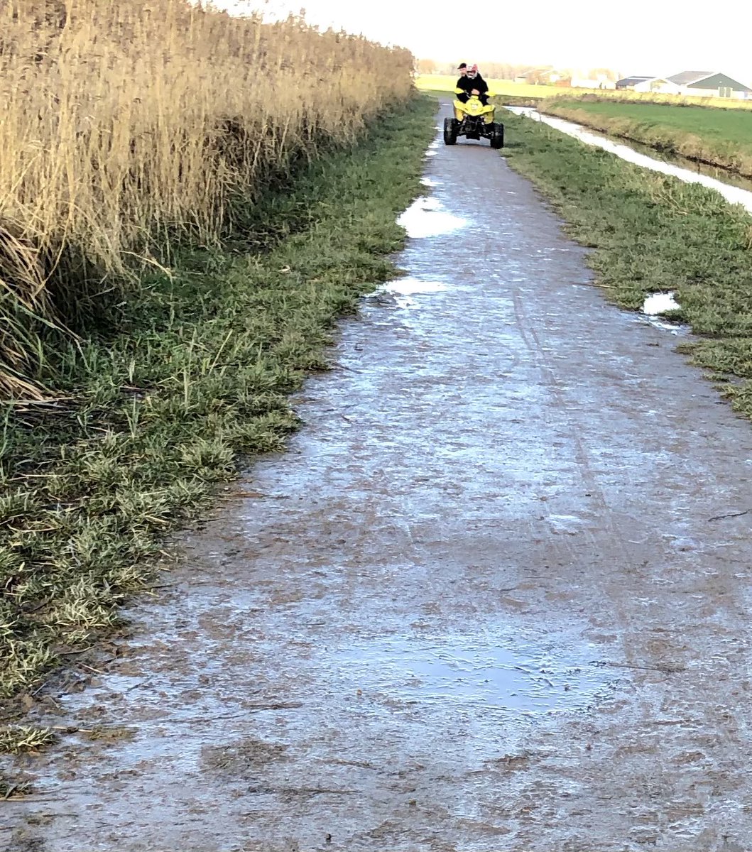 FrankdeGeus's tweet photo. Iedereen wil z’n hobby uitoefenen. de ene plaats is daarvoor beter geschikt dan de andere.. een quad hoort in mijn optiek niet op het (wandel?)pad rond de @GrooteW plas. #fluisterboten #volgels #moeras #stilte @WijkAg_RosNoord een paar extra paaltjes? Bordjes? @shertogenbosch https://t.co/545MnHvUJw