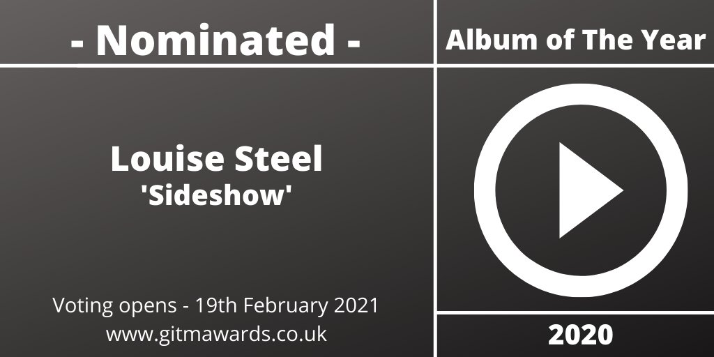 Congratulations Louise Steel - nominated for Album of The Year

#GITMAwards