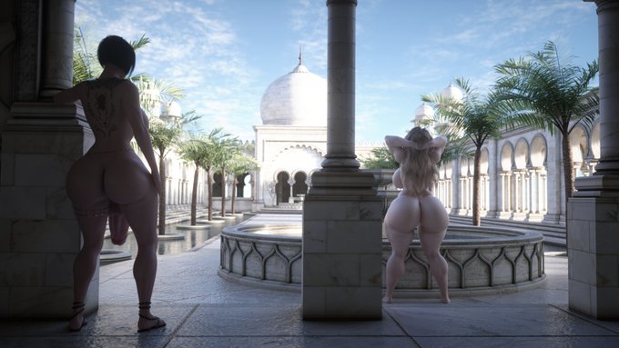 1 pic. Egyptian Princess and her favorite juicy ass maid 🍑

Amazon assets @squarepeg3d
Ada @Rigid3d 
Donger