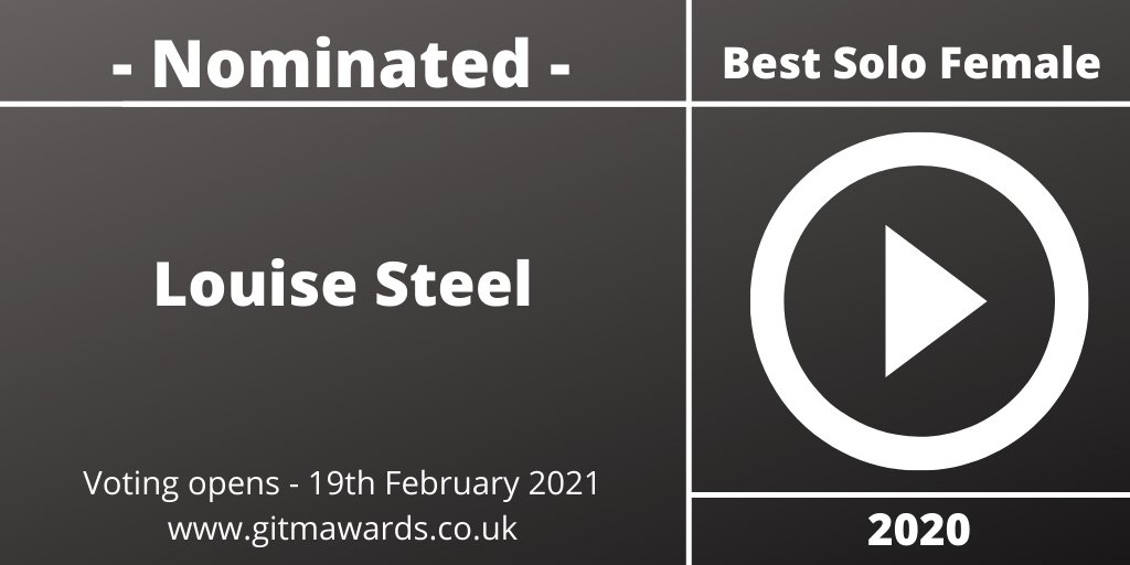 Congratulations to Louise Steel - nominated for Best Solo Female

#GITMAwards